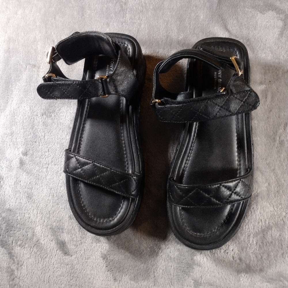 Tony Bianco Zahara Platform Sandals Womens Size  7 Black